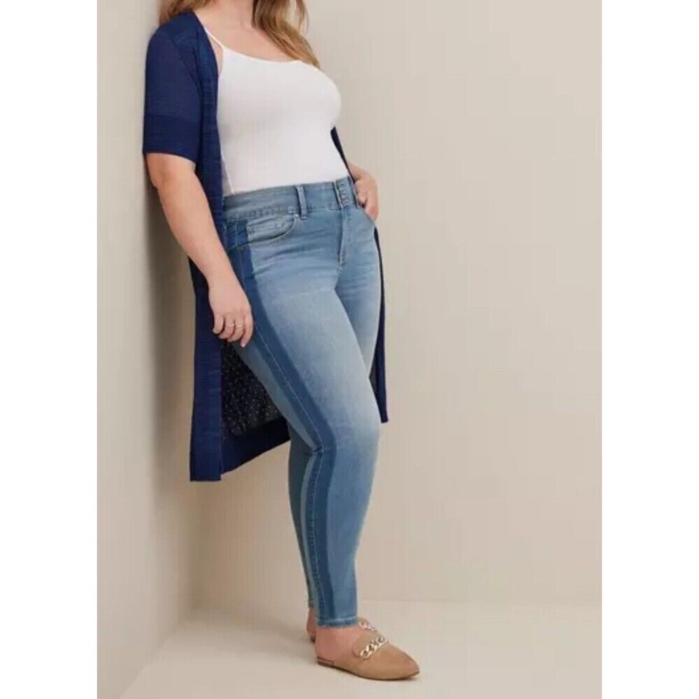 Torrid Women's Super Soft Jegging High Rise Skinny Jeans Medium Wash Sz 18 S
